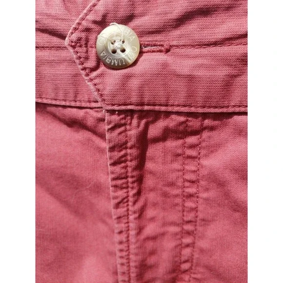 Columbia Women’s Coral Shorts 4" inseam Size 12 Button Zip Closure Spring Summer - Picture 3 of 14